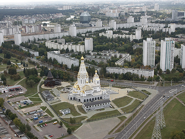 Микрорайон Восток. Как видим - храм находится в районе Библиотеки. Картинка. Фотография